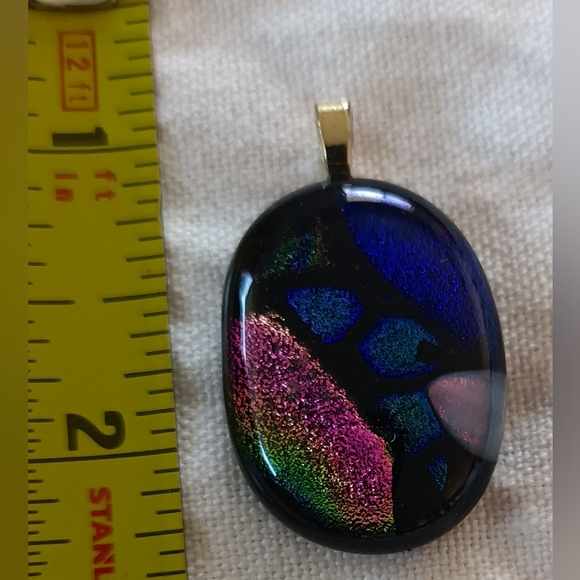 Multicolor Glass Pendant - Picture 4 of 4